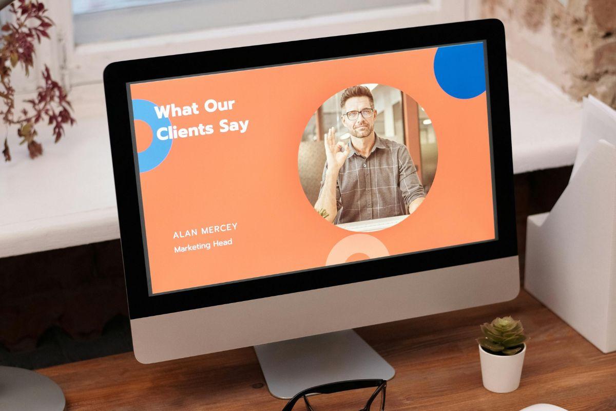 computer con landing page aperta