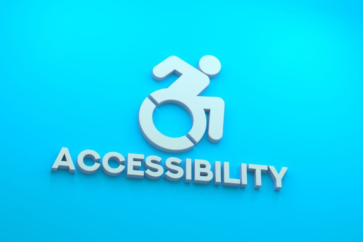 scritta accessibilità